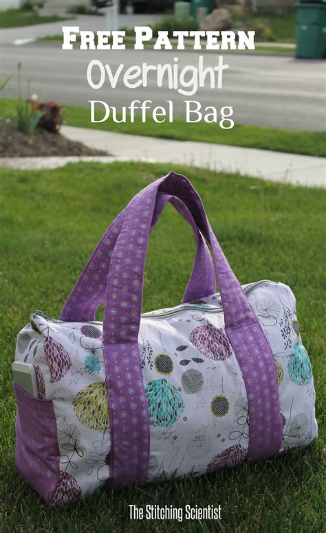 sewing pattern for overnight bag.